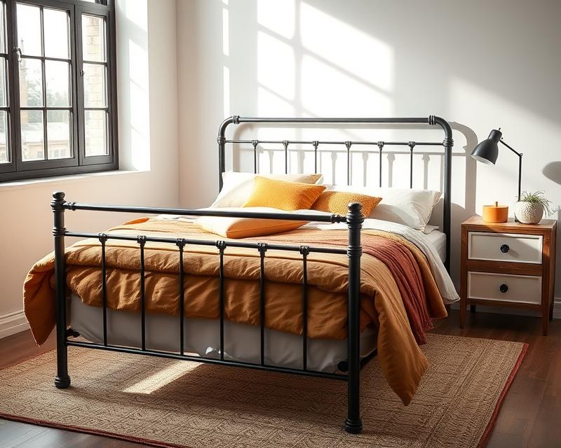Łóżka metalowe: trwałość, design i korzyści dla sypialni