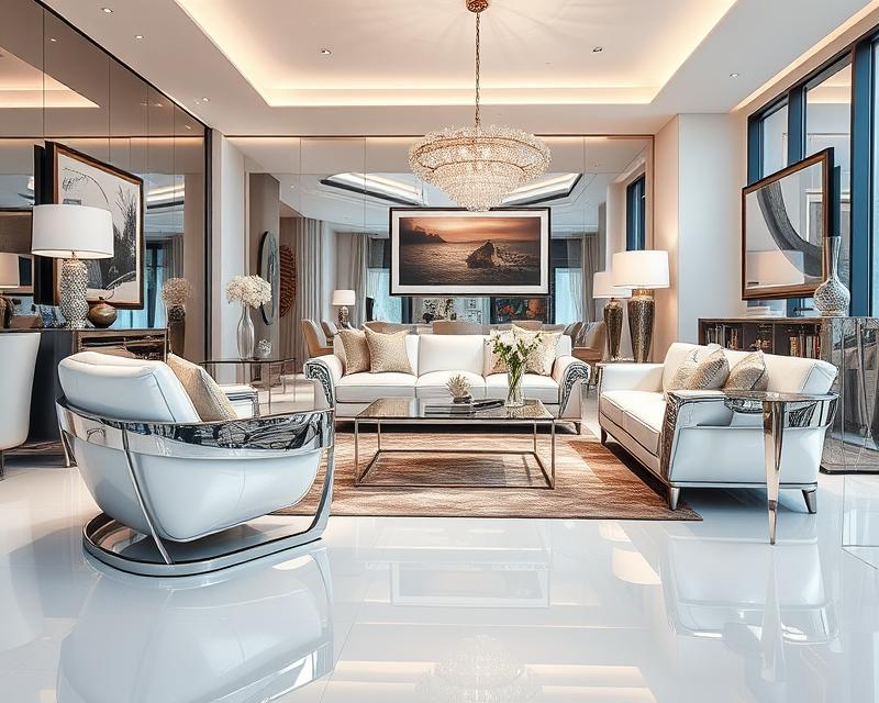 Chromowane elementy meblowe: inspiracje, technika i aranżacje wnętrz