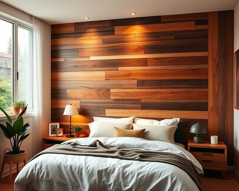Drewniane ściany w sypialni: pomysły, style i korzyści