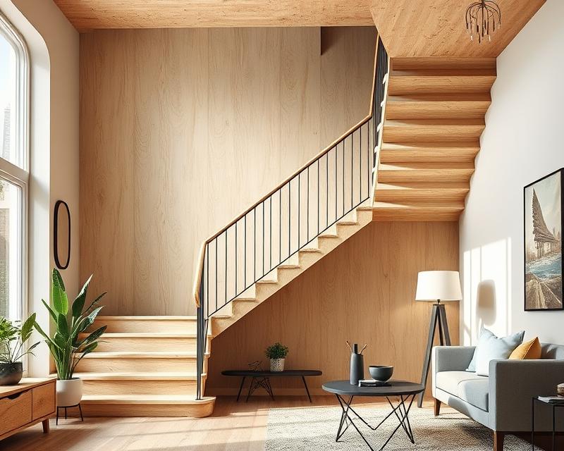 Tanie schody wewnętrzne: pomysły, materiały i techniki DIY