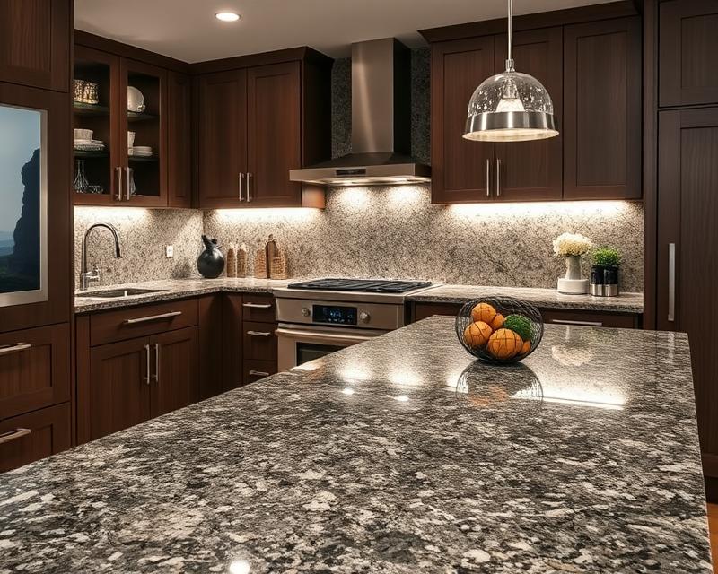 Kuchnia z granitowym blatem: elegancja, trwałość i inspiracje wnętrzarskie