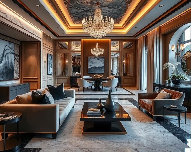 Luksusowe wnętrza: materiały, technologie i trendy w aranżacji