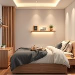 Mała sypialnia bez szafki nocnej: praktyczne i stylowe alternatywy oszczędzające miejsce