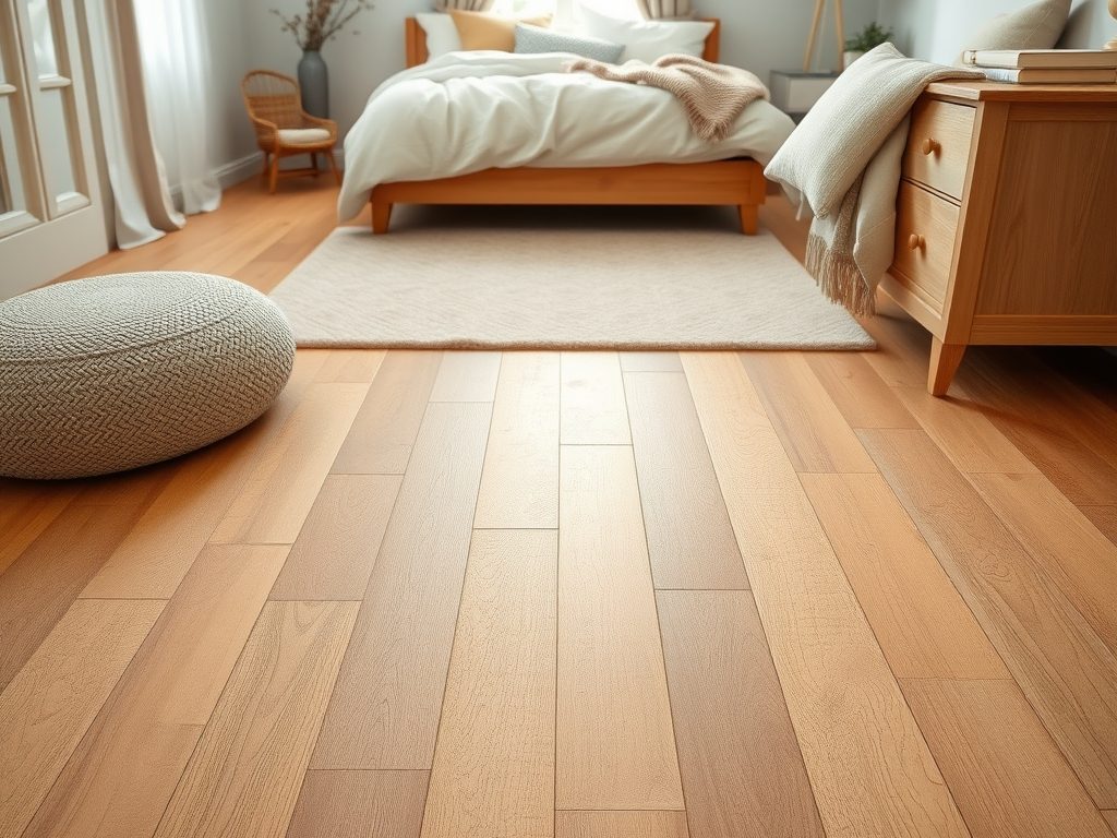 Podłoga do sypialni: jak wybrać materiał łączący ciepło, ciszę i łatwość utrzymania