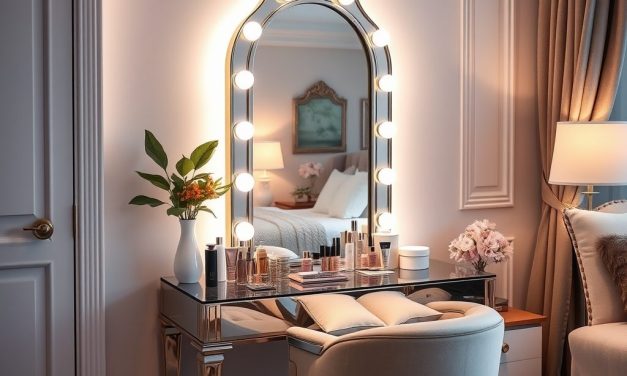 Sypialnia z toaletką: jak urządzić funkcjonalny i stylowy kącik pielęgnacyjny z odpowiednim oświetleniem