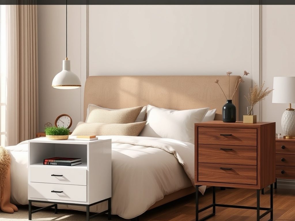 Szafki nocne wiszące czy stojące – jak wybrać funkcjonalny i lekki mebel do sypialni?