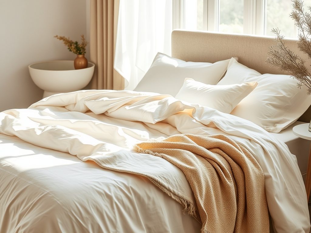 Pościel a temperatura snu: jak wybrać materiał, by uniknąć przegrzania i zimna podczas nocy