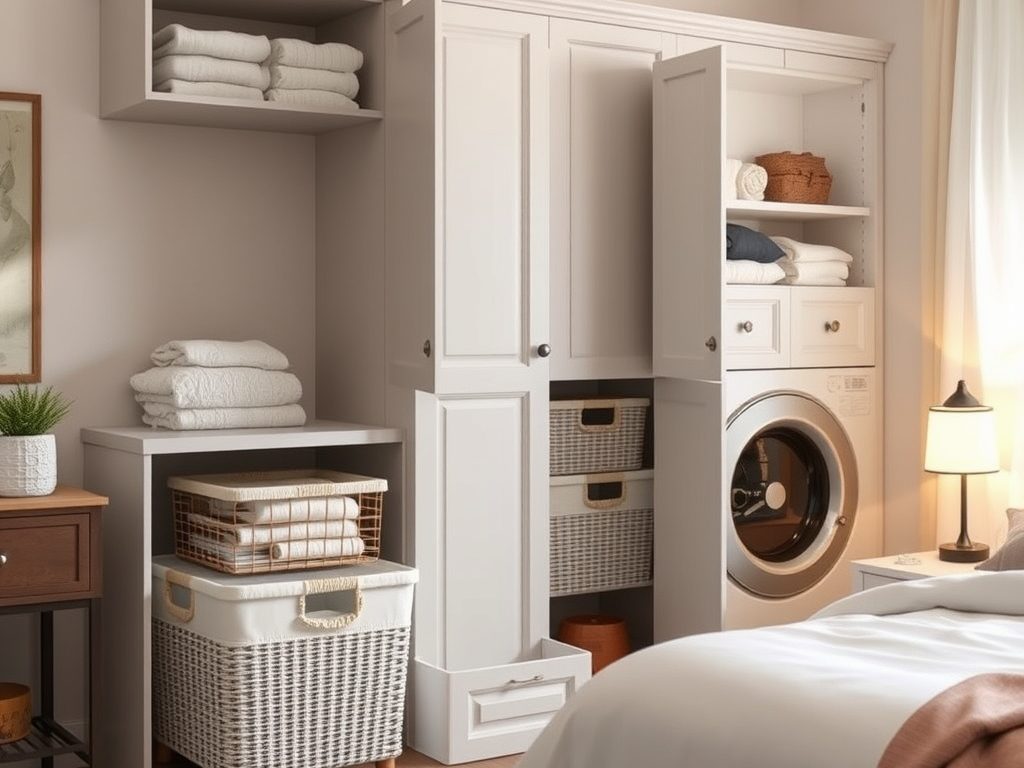 Jak sprytnie ukryć pranie w sypialni: praktyczne sposoby na estetyczny porządek i funkcjonalność