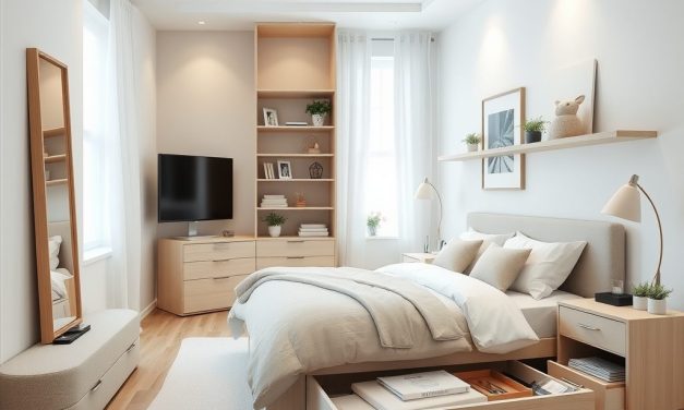 Mała sypialnia bez zagracenia: praktyczne zasady aranżacji, przechowywania i optycznego powiększenia przestrzeni